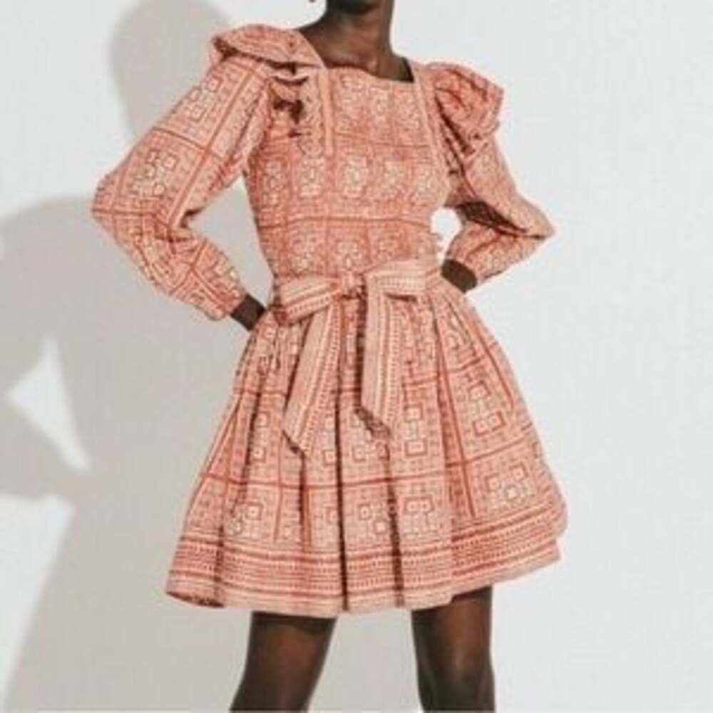 Cleobella Helen Mini Dress in Tomar Block Print Medium